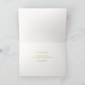 祖父母の甘いベビーおめでとう，クマ， Pe カード (内部)