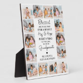 祖父母の詩14パーソナライズされたフォトコラージュ フォトプラーク (側面)