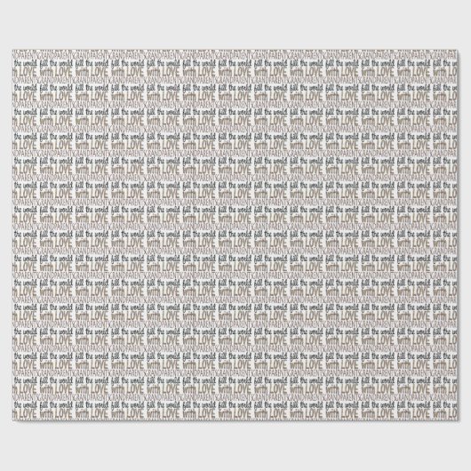 祖父母は世界愛包装紙を満たします ラッピングペーパー (フラット)