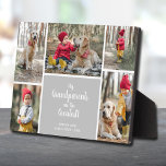 祖父母は写もっとも偉大真コラージュ フォトプラーク<br><div class="desc">お子様の5つの写真コラージュ、お子様の名前、シックなレタリングの「私の祖父母はもっとも偉大!」というメッセージがハードボードのパネルに直接置かれ、簡単ワイプのクリーンな表面で驚くほど鮮明な画像が得られる。テーブルの上、棚や机の上に、このプレートはイーゼルを内蔵素晴らししており、任意の大事な行事のためのギフトのためである。ライブデザインサービス救済は、必要なデザインレイアウトをもし使用できる。</div>