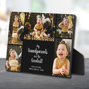 祖父母は写もっとも偉大真コラージュ フォトプラーク
