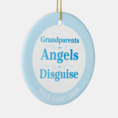 祖父母は変装の天使です セラミックオーナメント (右)