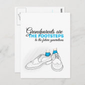 祖父母は未来の世代の足跡だ ポストカード (正面/裏面)