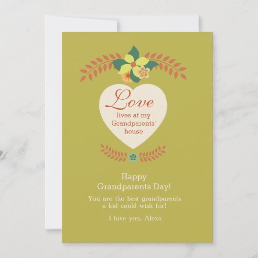 祖父母は特別な祖父母日カードです カード (正面)