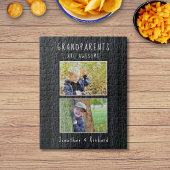 「祖父母は素晴らし」写真パズル ジグソーパズル