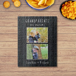 「祖父母は素晴らし」写真パズル ジグソーパズル