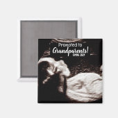 祖父母へのベビー誕生のお知らせ マグネット (正面/裏面)