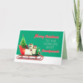 祖父母へのメリークリスマス挨拶カード カード (正面)