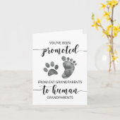 祖父母への妊娠告知カード カード (黄色い花)