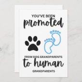 祖父母への妊娠告知カード 招待状 (正面/裏面)