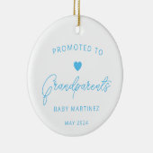 祖父母への妊娠告知 セラミックオーナメント (右)