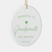祖父母への妊娠告知 セラミックオーナメント (右)