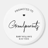 祖父母への妊娠告知 マグネット (正面)