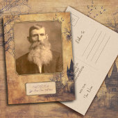 祖父母への追悼 オールドファッション ポストカード