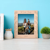 祖父母またはブレンドされた家族の養子家族 レーザー彫刻フレーム