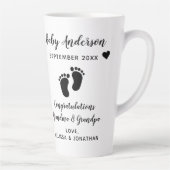 祖父母を人間のおばあちゃんに昇進させる カフェラテマグ (右)