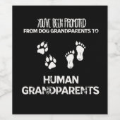 祖父母を人間の祖父母に昇進させる ワインラベル (シングルラベル)