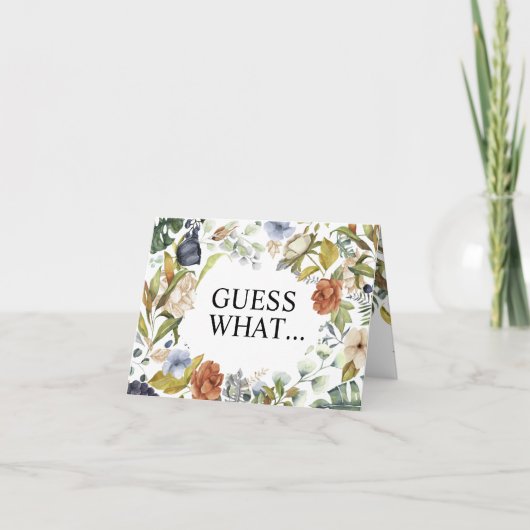 祖父母を驚かせるフローラ カード (正面)