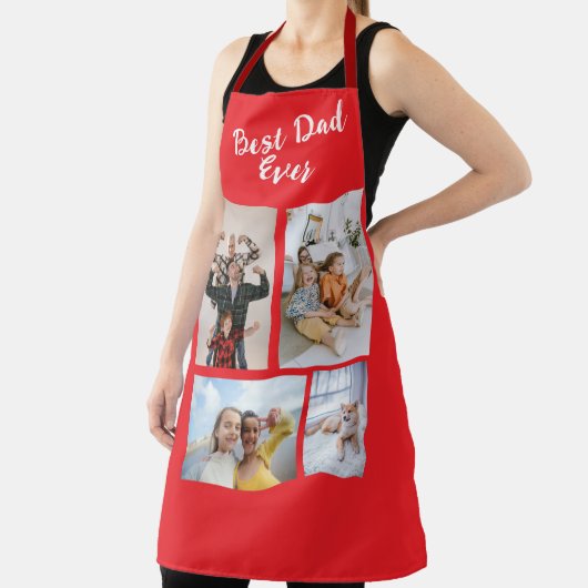 祖父母カスタムのパパママ用のコラージエプロン エプロン (インサイチュ)