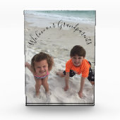 祖父母カスタムの祖父母の写真 フォトブロック (正面)