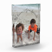 祖父母カスタムの祖父母の写真 フォトブロック (左)