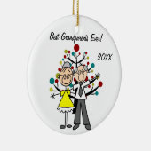 祖父母カスタムオーナメント セラミックオーナメント (右)