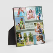 祖父母カスタム広場の写真コラージュ フォトプラーク (正面)