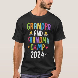 祖父母キャンプ2024いとこサマーキャンピングバカ Tシャツ
