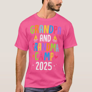 祖父母キャンプ2025いとこサマーキャンピングバカ Tシャツ