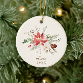 祖父母クリスマスプレゼントヴィンテージ写真 セラミックオーナメント