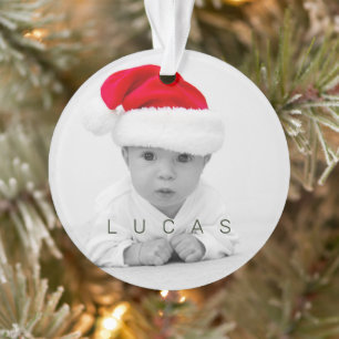 祖父母ジョイフォトモノグラムホリデイオーナメント オーナメント