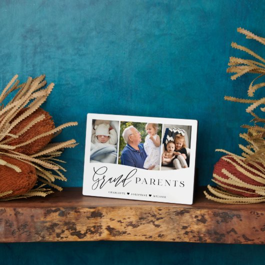 祖父母スクリプト孫フォトキープサケ フォトプラーク (側面)