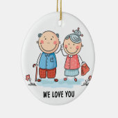 祖父母セラミックオーナメント セラミックオーナメント (右)