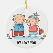 祖父母セラミックオーナメント セラミックオーナメント (裏面)