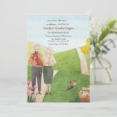 祖父母デイウォーターカラー招待状 招待状 (スタンド正面)