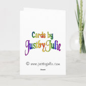 祖父母デイカードピンクローズブド カード (裏面)