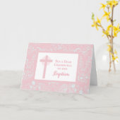 祖父母バプテスマ宗教上の祝辞 カード (黄色い花)