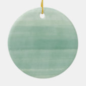 祖父母パーソナライズされたとしての緑のクリスマス セラミックオーナメント (裏面)