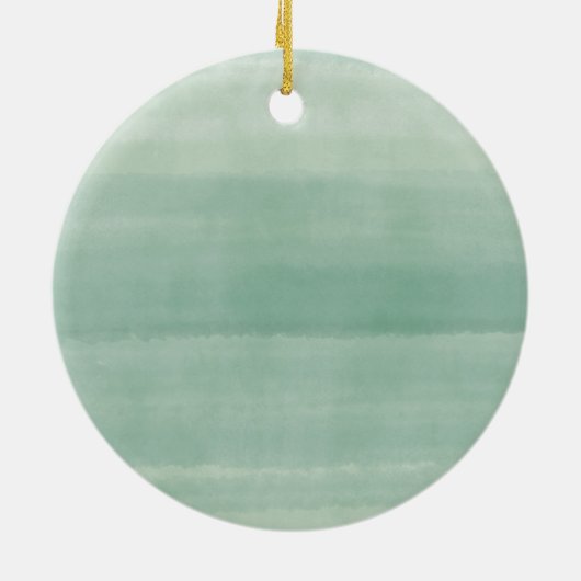 祖父母パーソナライズされたとしての緑のクリスマス セラミックオーナメント (裏面)