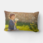 祖父母パーソナライズされたのカスタム写真 ランバークッション (裏面)