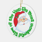 祖父母パーソナライズされたの子ども セラミックオーナメント (左)