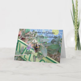 祖父母パーソナライズされたの結婚記念日 カード