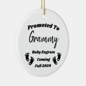 祖父母パーソナライズされたオーナメントに昇格 セラミックオーナメント (右)