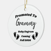 祖父母パーソナライズされたオーナメントに昇格 セラミックオーナメント (左)