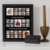 祖父母ファミリーレトロフォトモンタージュ フォトプリント           