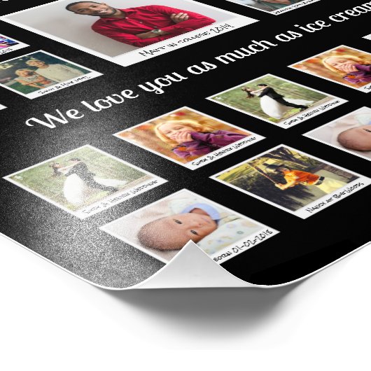 祖父母ファミリーレトロフォトモンタージュ フォトプリント (角)