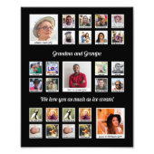 祖父母ファミリーレトロフォトモンタージュ フォトプリント            (正面)