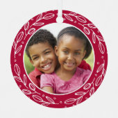 祖父母フェスティバルホリデーフォトダブル・サイド メタルオーナメント (正面)