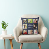 祖父母フォトコラージュ孫引用文海軍 クッション (椅子)