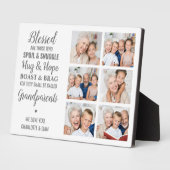 祖父母フォトコラージュ フォトプラーク (側面)